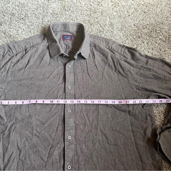 UNTUCKit button down shirt XXL Flannel Brown - Picture 4 of 5
